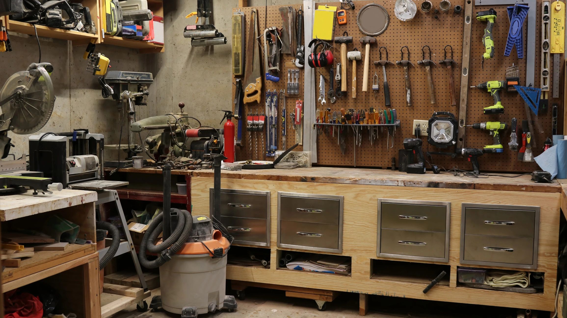 Plumbing tools prepared for a service visit